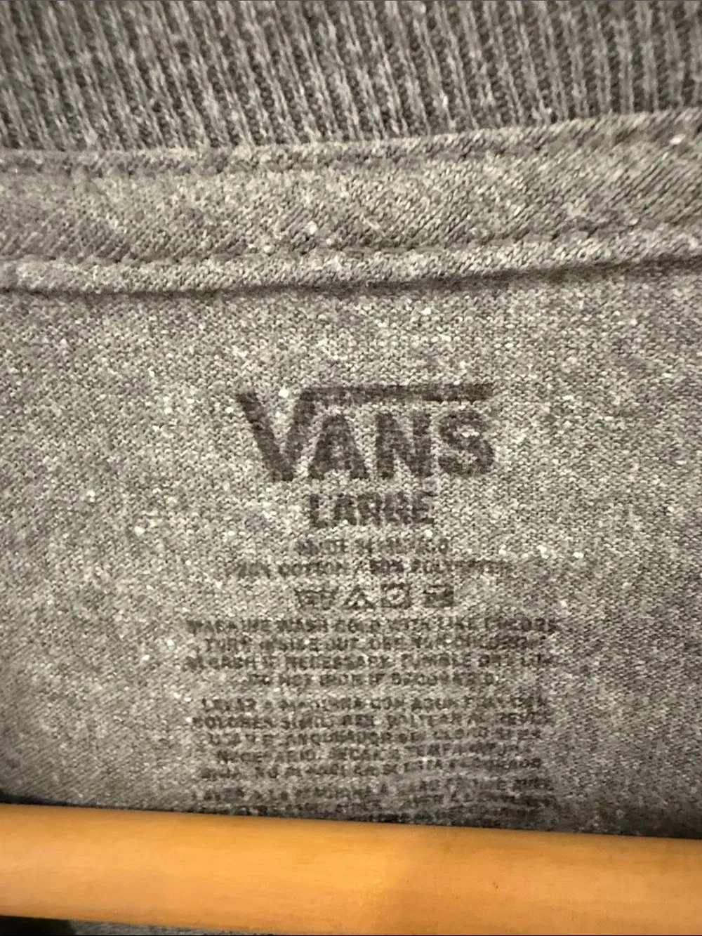 Vans Gray Short Sleeve Logo Tee